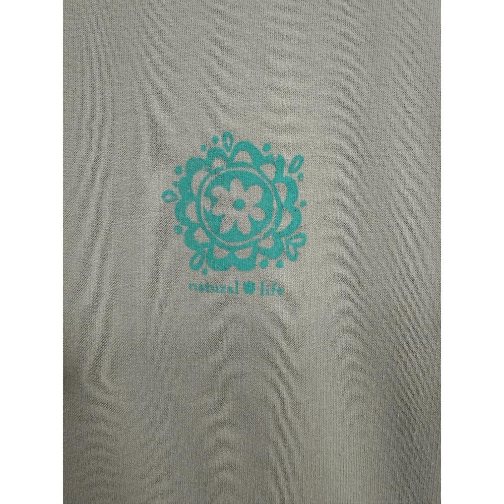 Natural Life Hoodie Women XXL Sage Green Good Vibes Only Graphic Pullover - Picture 4 of 9